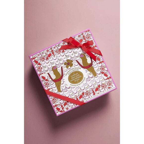 Anthropologie Lauren McIntosh Box of Chocolates Candle Set Gift Truffles NEW - Picture 3 of 4